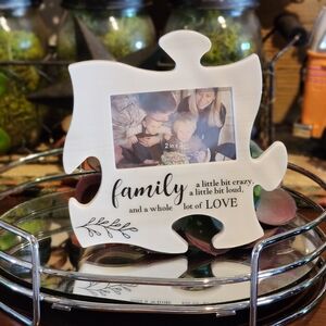 Family Puzzle Piece Photo Frame Magnet